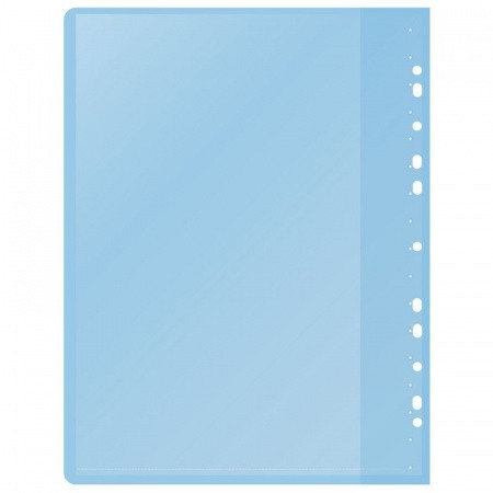 Папка с файлами Бюрократ на 30 вкладышей с перфорацией, голубая - фото 2 - id-p114597430