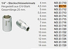 23711 Proxxon Торцевая головка на 1/4", 4,5 мм, фото 4