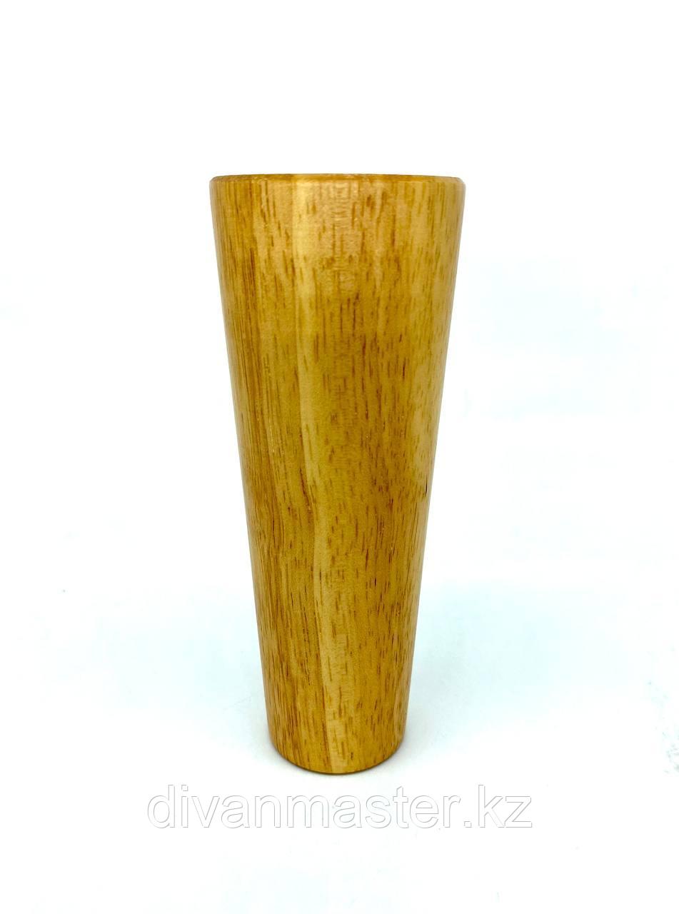 Ножка мебельная, деревянная, конус 12 см