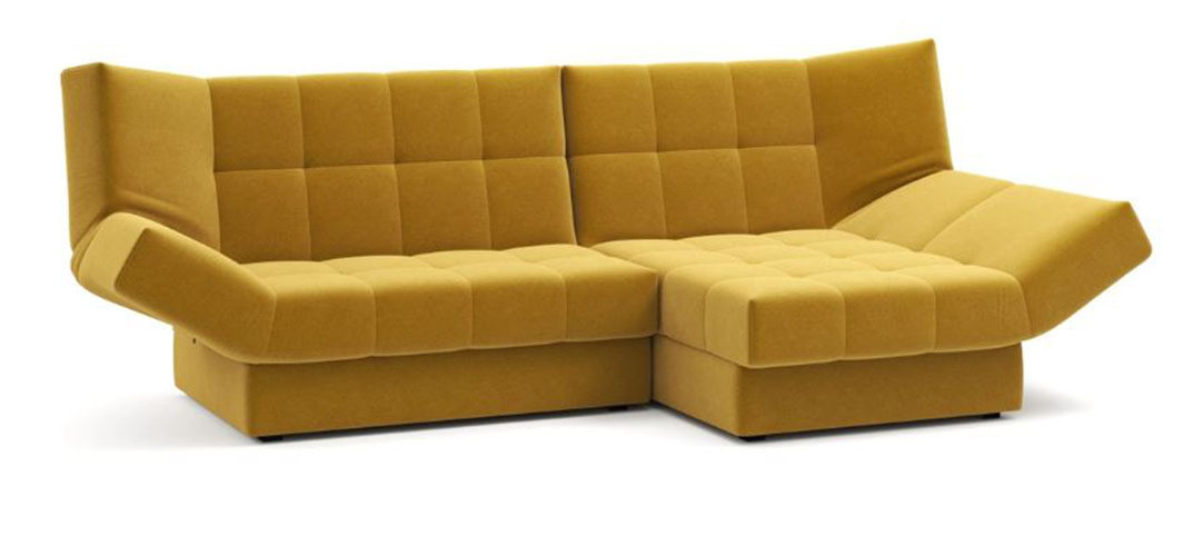 Угловой диван Дижон (правый) Желтый - фото 1 - id-p114599972
