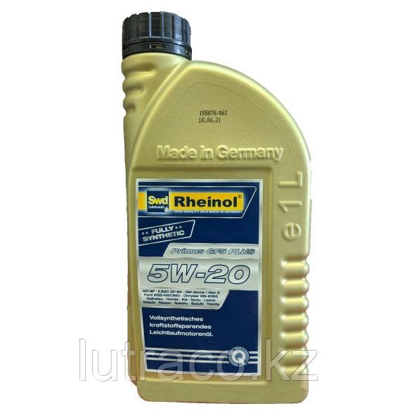 SwdRheinol Primus GF 5W-20 - Полностью синтетическое моторное масло 1 литр