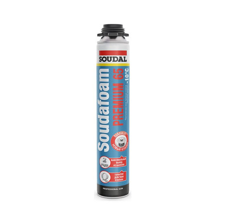 Пистолетная пена Soudal Соудафоам Премиум 65 зимняя 820 мл, фото 1