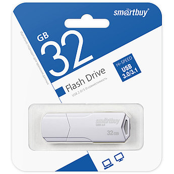 USB накопитель Smartbuy 32GB Clue White