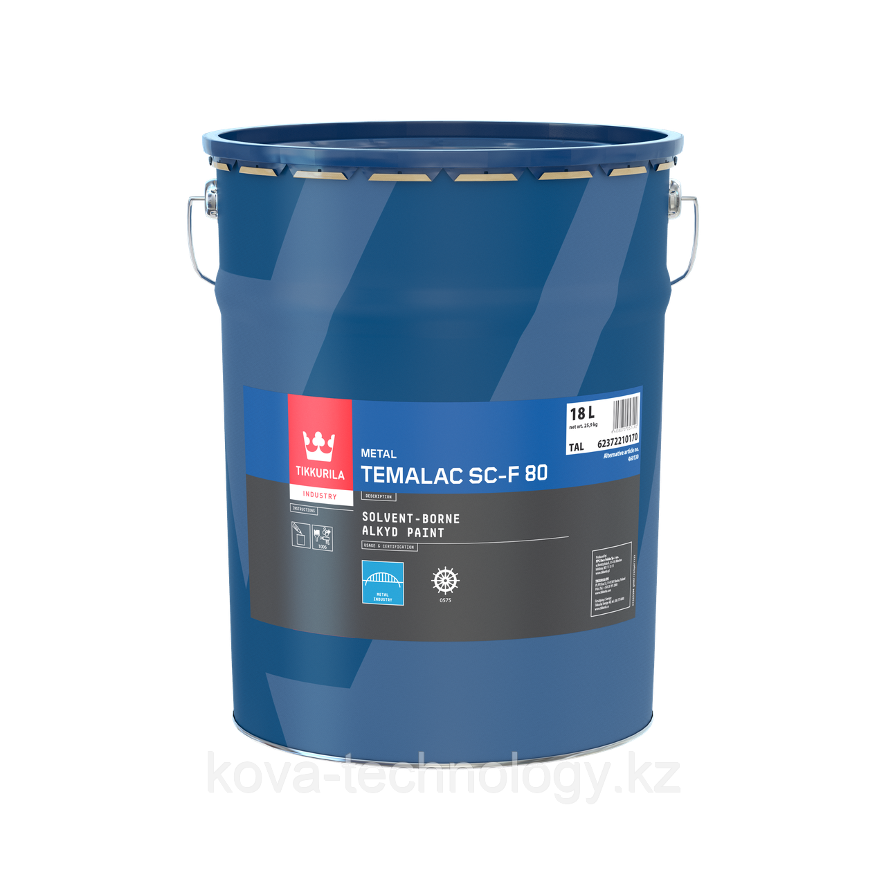 Краска алкидная Темалак ФД80 Temalac FD80 TVL 18л (светлый)