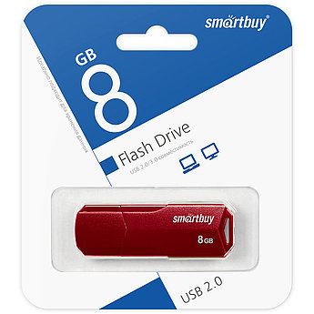 USB накопитель Smartbuy 8GB Clue Burgundy