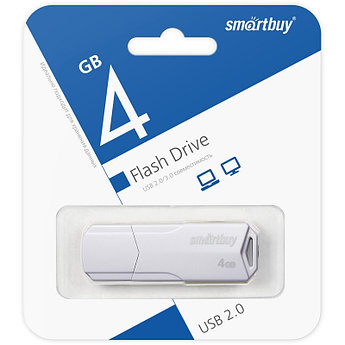 USB накопитель Smartbuy 4GB Clue White