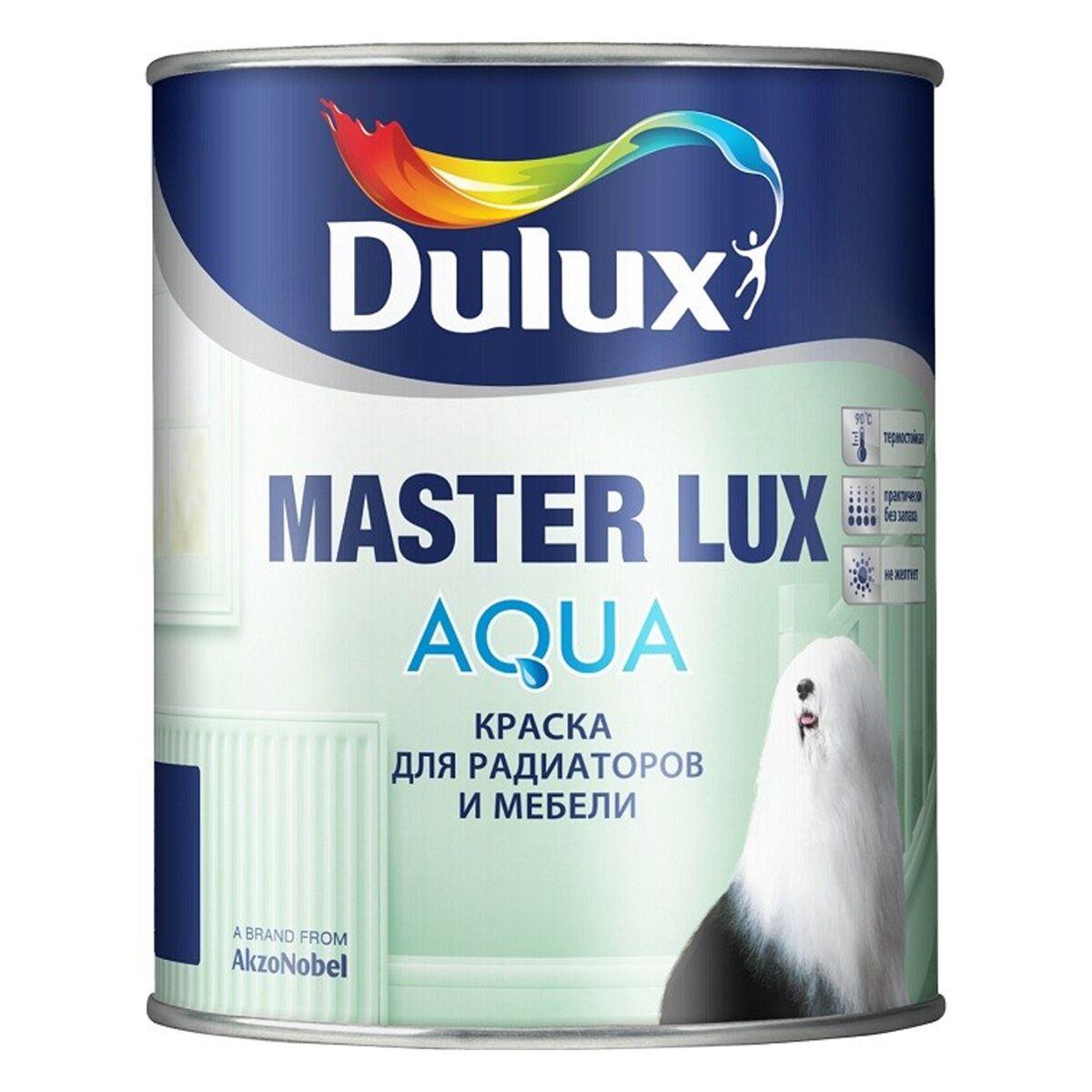 Краска Dulux MASTER LUX AQUA 40 полуглянцевая BW 2,5л - фото 1 - id-p114610615