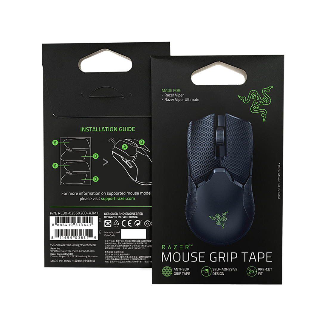 Противоскользящие наклейки для компьютерной мыши Razer Mouse Grip Tape Viper/Viper Ultimate RC30-02550200-R3M1 - фото 2 - id-p114611447