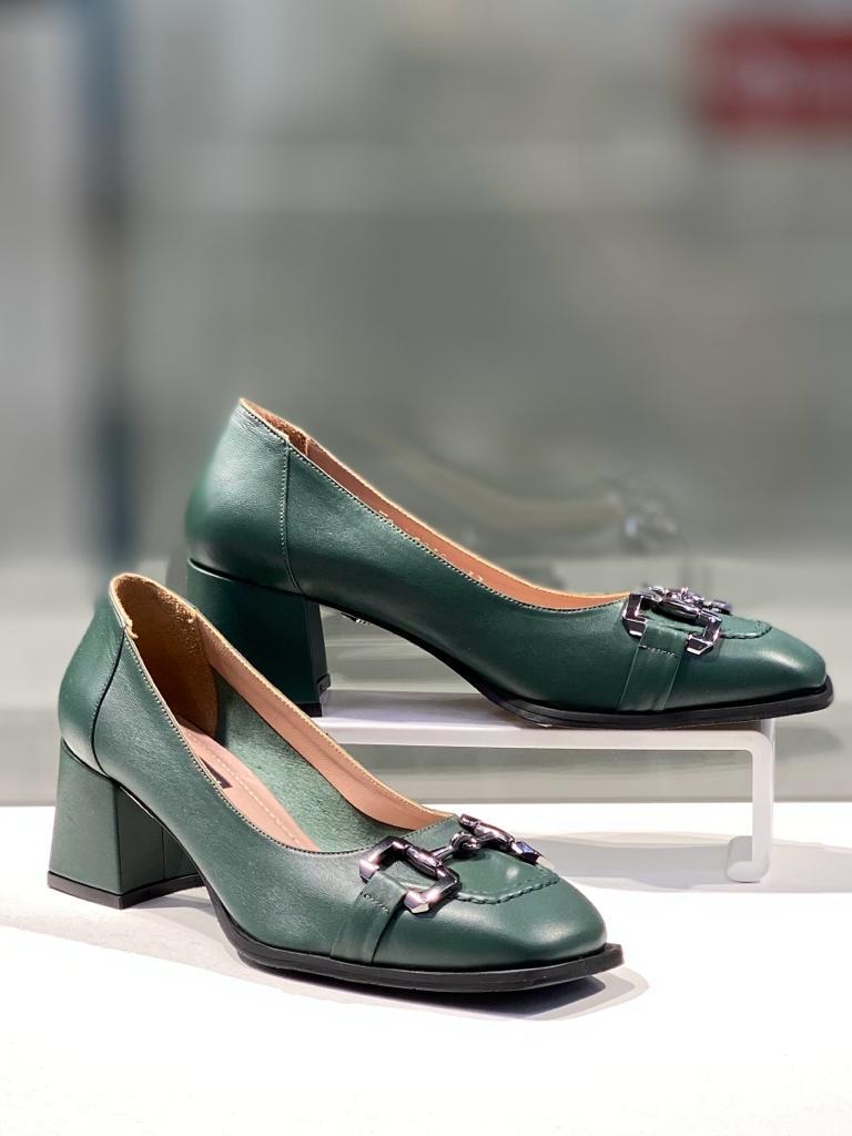 Удобные женские туфли изумрудного цвета "Paoletti". Женская обувь Турция. - фото 9 - id-p111990703