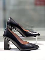 Модные женские туфли "Paoletti" черного цвета. Женская обувь новая коллекция.