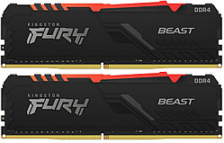 Модуль памяти Kingston Fury Beast RGB KF432C16BBAK2/16 DDR4 DIMM 16Gb KIT (2x8) 3200 MHz CL16