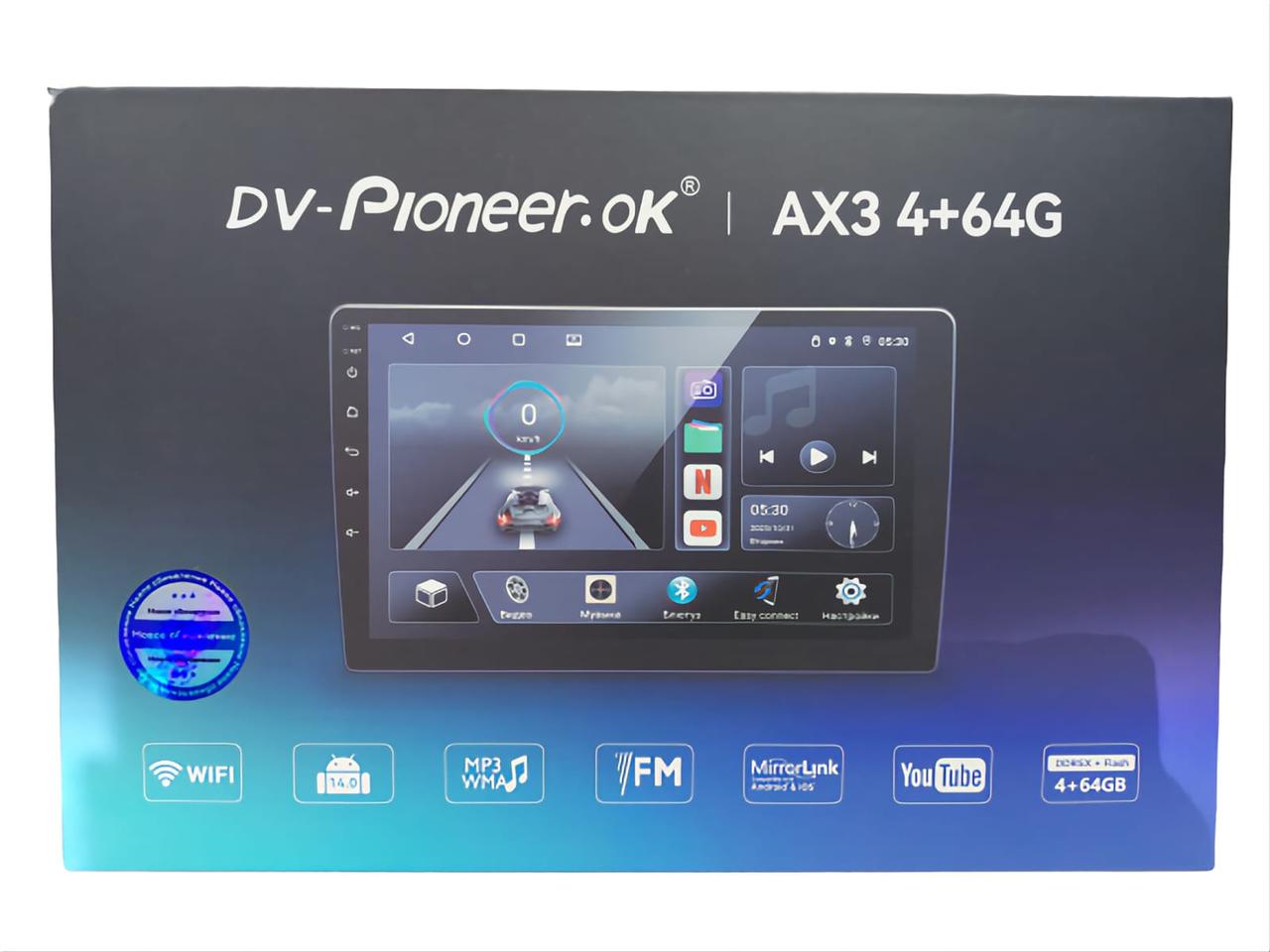 Модуль DV-Pioneer.ok AX3 9" 4+64GB, фото 1