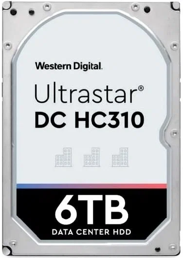 Жёсткий диск HDD 6 Tb SATA 6Gb/s Western Digital Ultrastar HUS726T6TALE6L4 (0B36039) 3.5" 7200rpm 256Mb