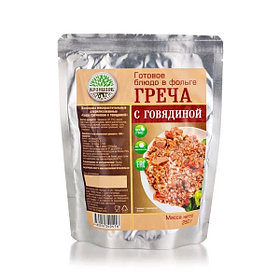 Готовое блюдо "Каша гречневая с говядиной" Кронидов