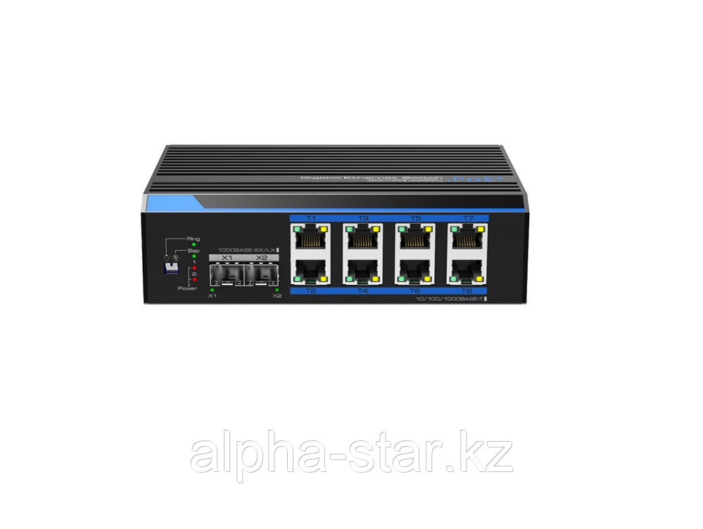 UTEPO UTP7208GE-PoE Промышленный 8-портовый Ethernet-коммутатор PoE с 2-гигабитным портом SFP