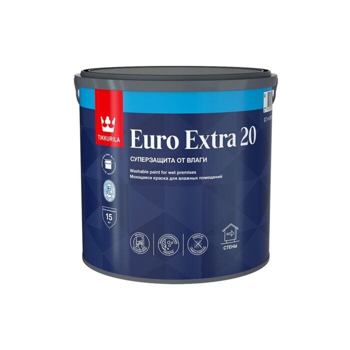 Краска для влажных помещений EURO EXTRA 20 С п/мат 0,9л - фото 1 - id-p114614946