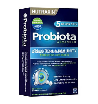 Средство для ЖКТ и иммунитета Probiota Advanced Nutraxin (60 таблеток, Турция)