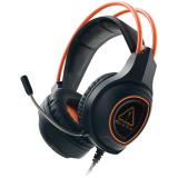 CANYON Nightfall GH-7, Gaming headset with 7.1 USB connector, adjustable volume control, orange LED backlight,