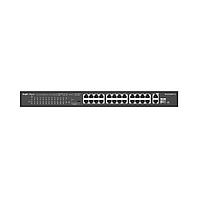 Коммутатор неуправляемый Reyee RG-ES126S-P V2, 24 x 10/100 PoE, 1Gb+1Gb/SFP Uplink , PoE 370W