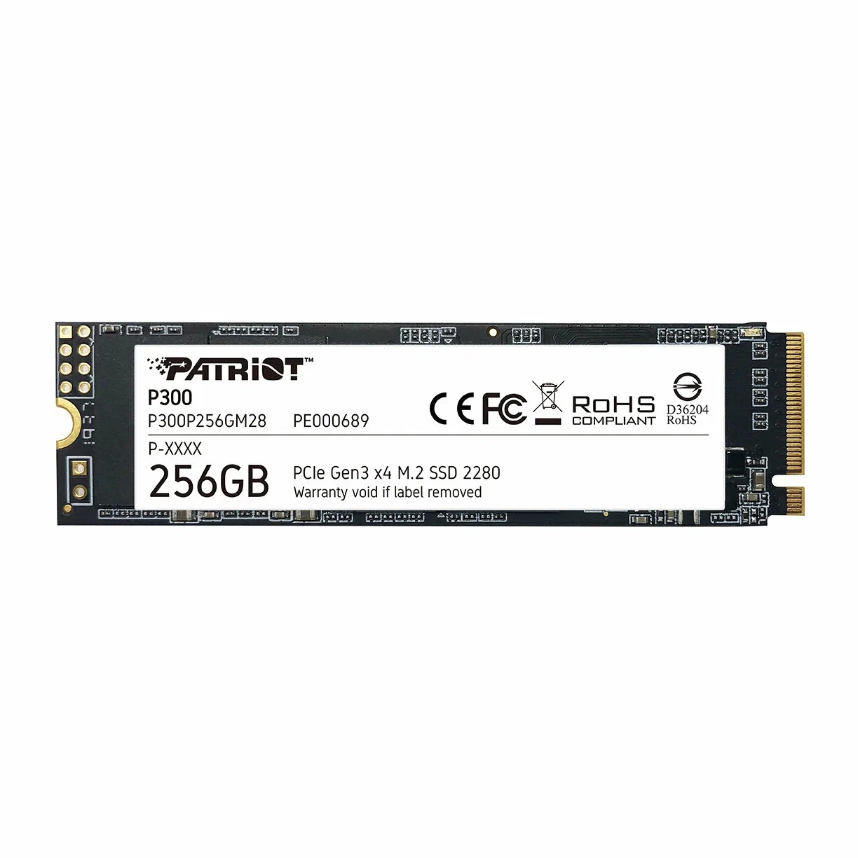 Твердотельный накопитель SSD 256 Gb M.2 PCI-E Patriot P300 P300P256GM28