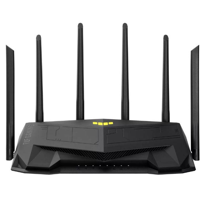 Wi-Fi Роутер ASUS TUF Gaming AX6000, Wi-Fi 6, 802.11ax, 1148+4804 Mbps, AiMesh, 2x2.5Gbit, 4x1Gbit - фото 1 - id-p114616522