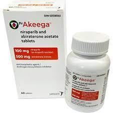 Таблетки Akeega (niraparib и абиратерона ацетат) для лечения рака простаты 60 шт.
