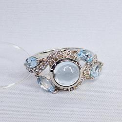 Серьги из серебра с фианитами Индия L927