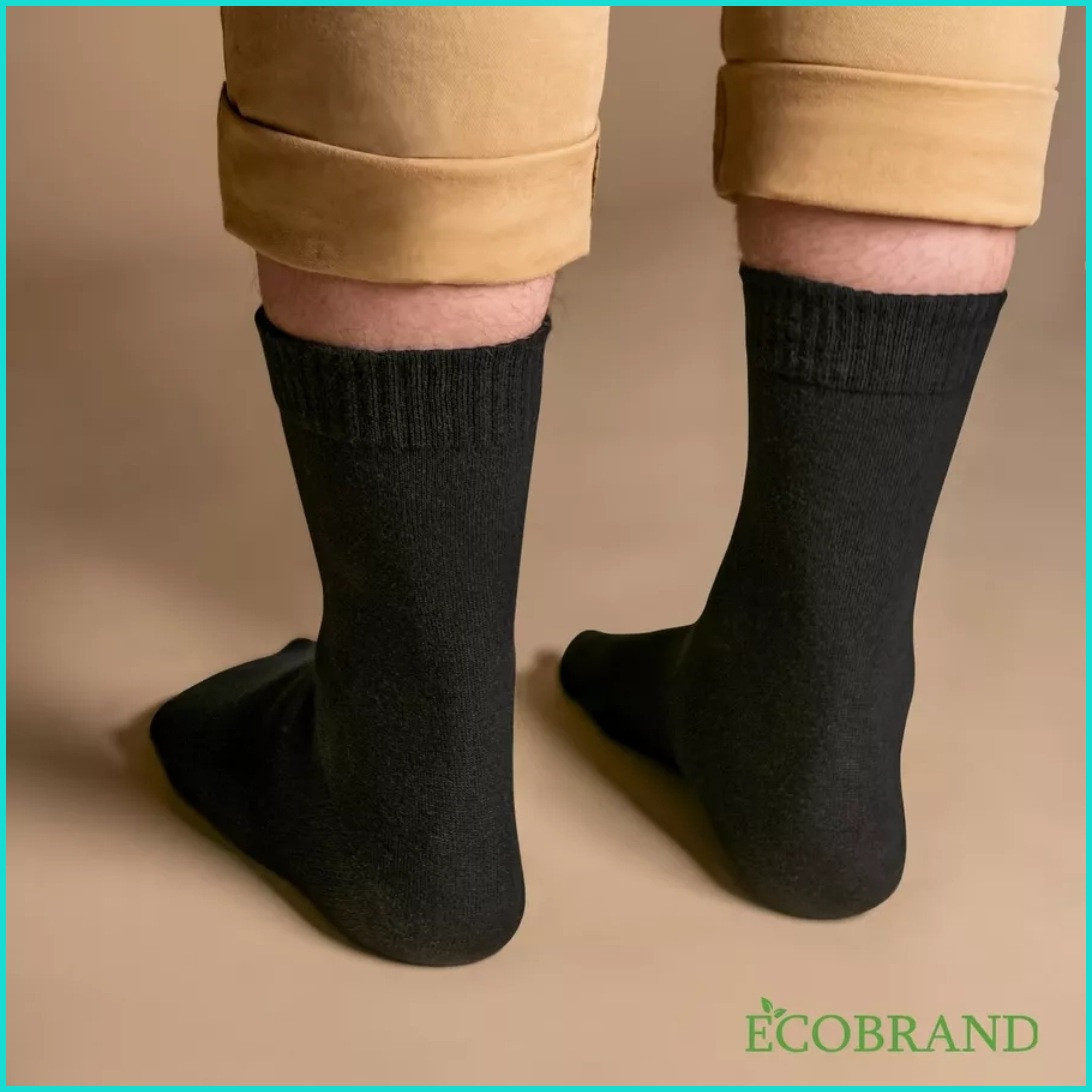 Набор мужских носков "ECOBRAND" Черные 10 пар (Размер 39-41) - фото 7 - id-p114617338