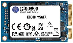 Твердотельный накопитель SSD 1024 Gb mSATA 3.0 Kingston SKC600MS/1024G 3D TLC