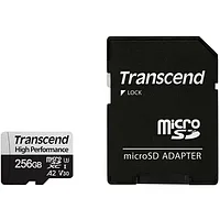 MicroSD жад картасы 256GB Class 10 U3 Transcend TS256GUSD340S
