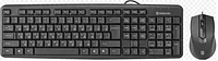 Комплект проводной клавиатура+мышь Defender Dakota C-270 RU черный