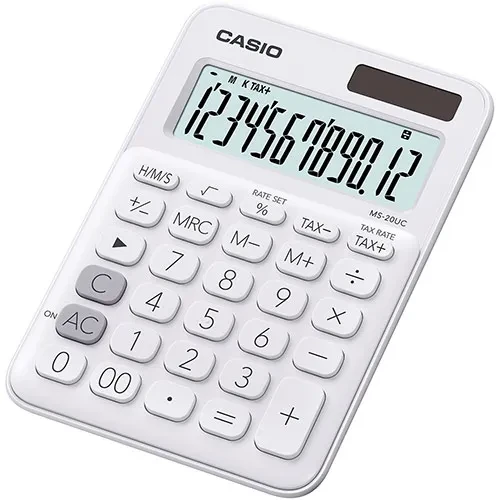 Калькулятор настольный CASIO MS-20UC-WE-W-EC - фото 1 - id-p106076580