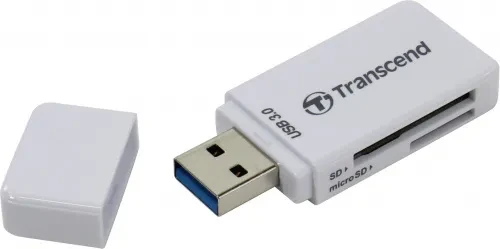 Кардридер Transcend TS-RDF5W USB3.0 SD/microSD белый - фото 1 - id-p110013006