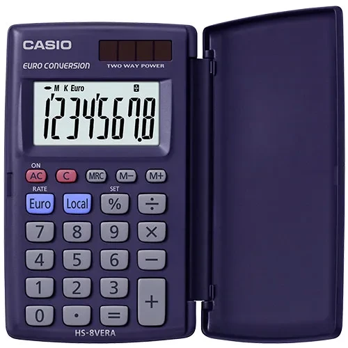 Калькулятор карманный CASIO HS-8VA-W-EP - фото 1 - id-p106076556