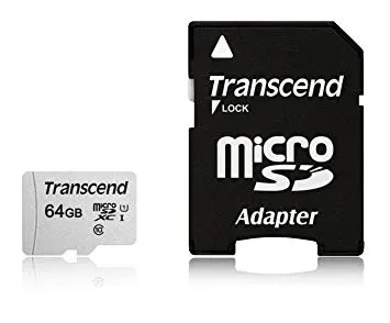 Карта памяти MicroSD 64GB Class 10 U1 Transcend TS64GUSD300S-A - фото 1 - id-p98201521