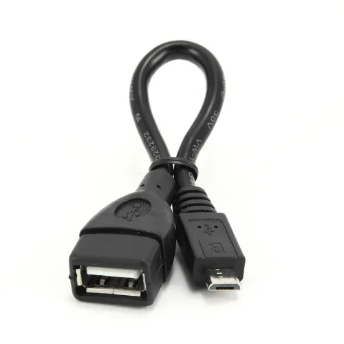Кабель переходник Cablexpert USB 2.0 OTG A-OTG-AFBM-001 USB-MicroUSB 0.15м пакет