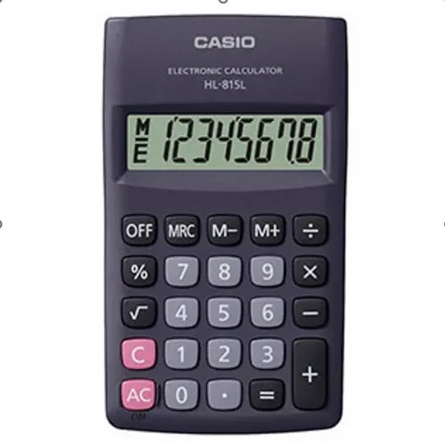 Калькулятор карманный CASIO HL-815L-BK-W-GP - фото 1 - id-p106076554