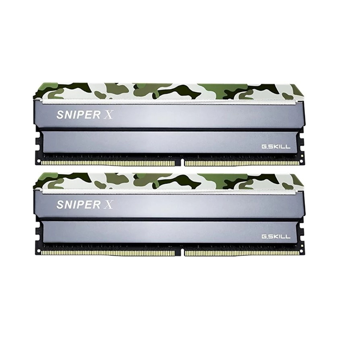 Комплект модулей памяти G.SKILL SniperX F4-3200C16D-16GSXFB (Kit 2x8GB) DDR4 16GB DIMM Серебристый - фото 3 - id-p104689537