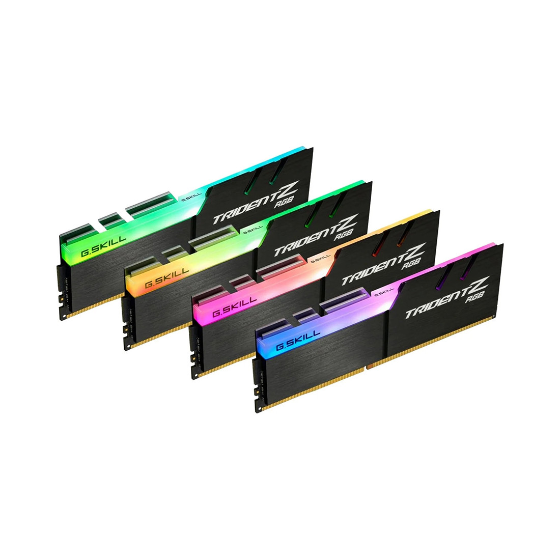 Комплект модулей памяти G.SKILL TridentZ RGB F4-3600C19Q-32GTZRB (Kit 4x8GB) DDR4 32GB DIMM Черный - фото 3 - id-p104689551