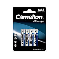 Батарейка CAMELION FR03-BP4 Lithium P7 AAA 1.5V 1250 mAh 4 шт. в блистере