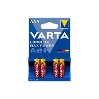 Батарейка Varta Longlife Max Power Micro, AAA/LR3, 4 шт