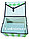 Органайзер для хранения вещей 2 в 1, коробка для хранения зеленый в ромбик, фото 2