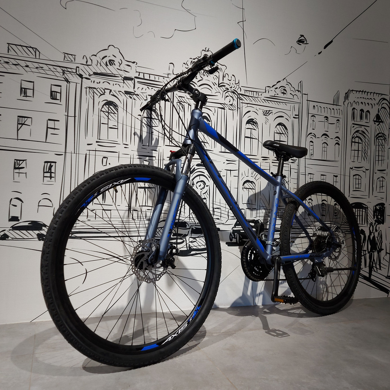 Гибридный Велосипед "Axis" 700 MD со скоростями. 28 колеса. 19 алюминиевая рама. Городской байк. - фото 1 - id-p91607893