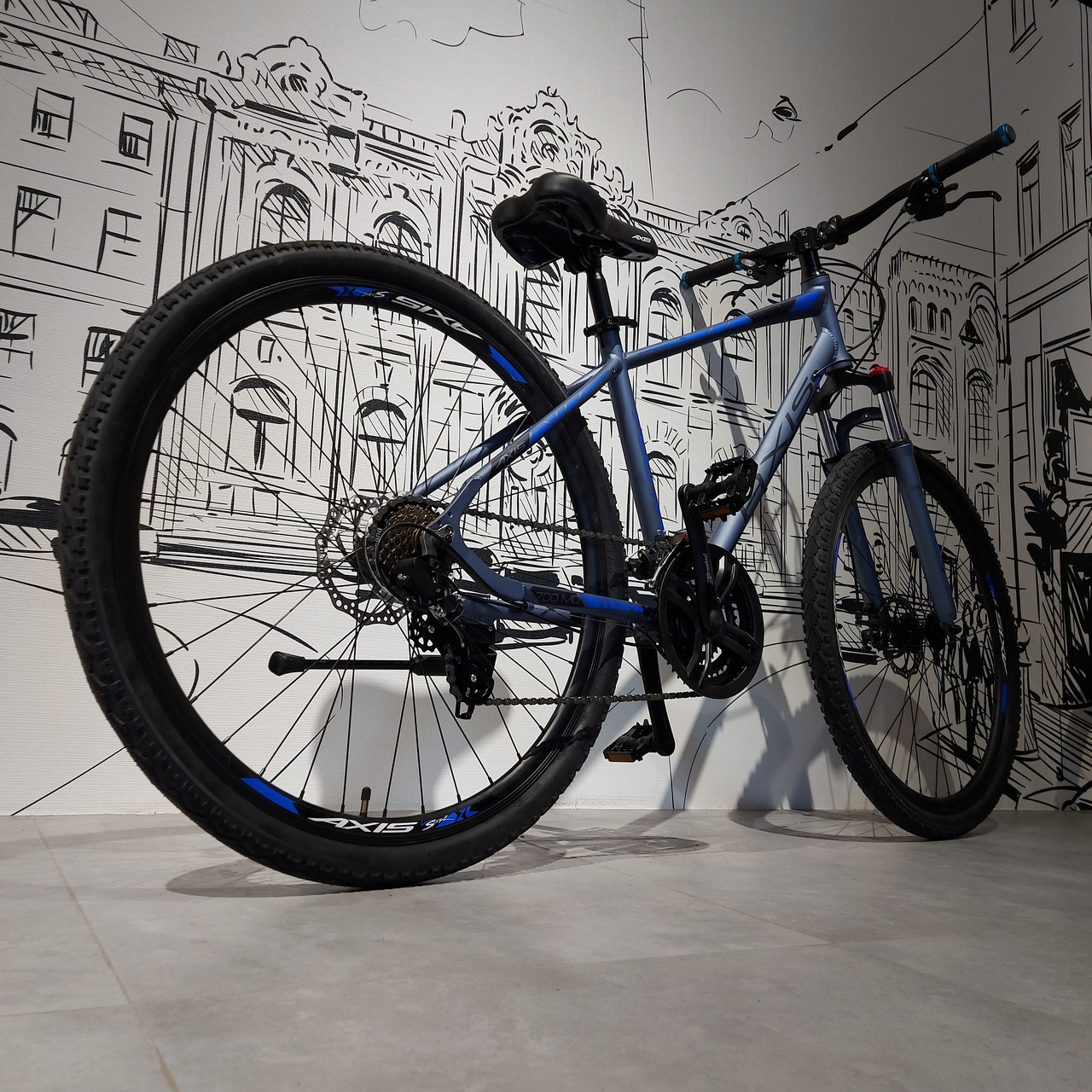 Гибридный Велосипед "Axis" 700 MD со скоростями. 28 колеса. 19 алюминиевая рама. Городской байк. - фото 7 - id-p91607893