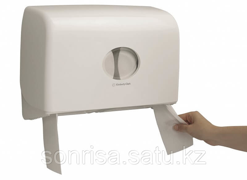 Диспенсер для туалетной бумаги Twin Mini Jumbo на 2 рулона. - фото 2 - id-p114635371