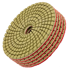 Круг шлифовальный алмазный гибкий Черепашка, 100 мм, P800, мокрое шлифование, 5 шт. Matrix