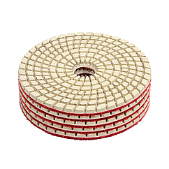 Круг шлифовальный алмазный гибкий Черепашка, 100 мм, P1500, мокрое шлифование, 5 шт. Matrix