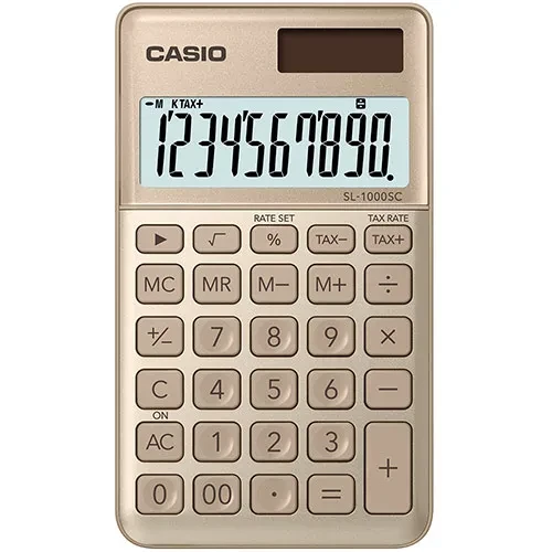 Калькулятор карманный CASIO SL-1000SC-GD-W-EP - фото 1 - id-p106076757