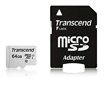 Карта памяти MicroSD 64GB Class 10 U1 Transcend TS64GUSD300S-A - фото 1 - id-p98691633