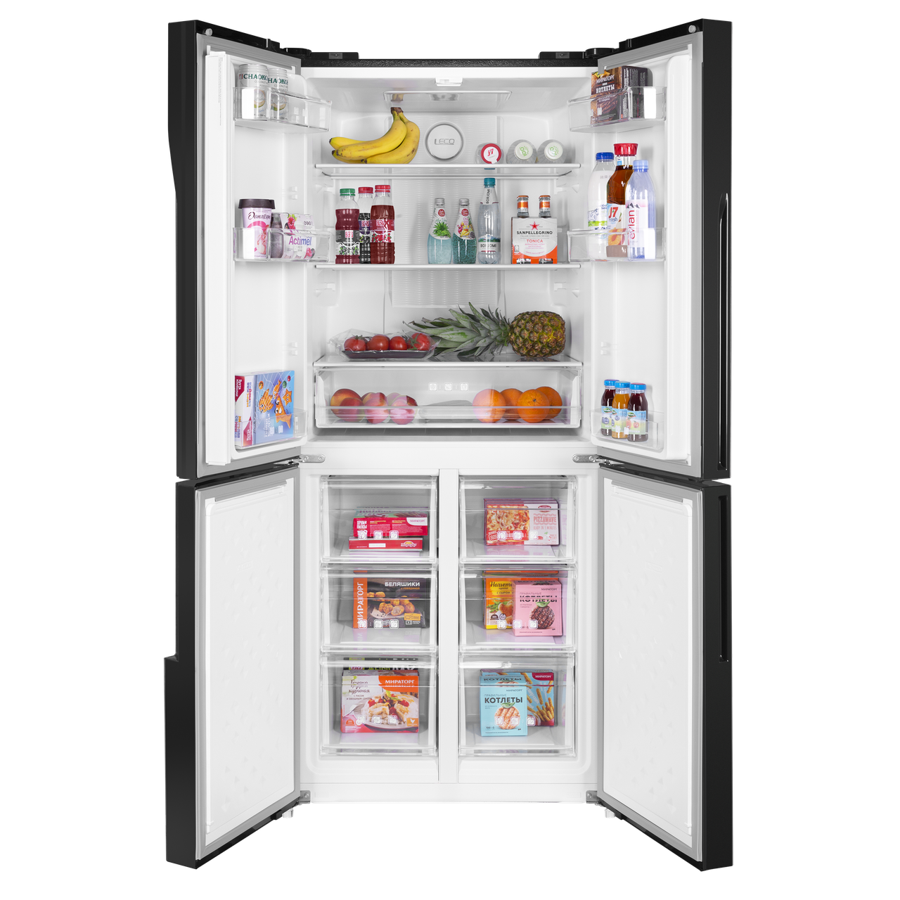 Холодильник c инвертором MAUNFELD MFF182NFBE - фото 1 - id-p113524783